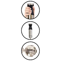 Kenmore 400-Watt Variable Speed Immersion Blender with Food Chopper and Whisk - Silver/Black