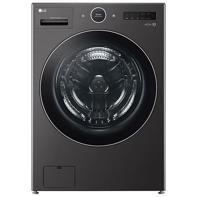 Laveuse/sécheuse électrique haute efficacité de 5,7 pi³ de LG (WM6998HBA) - Acier noir