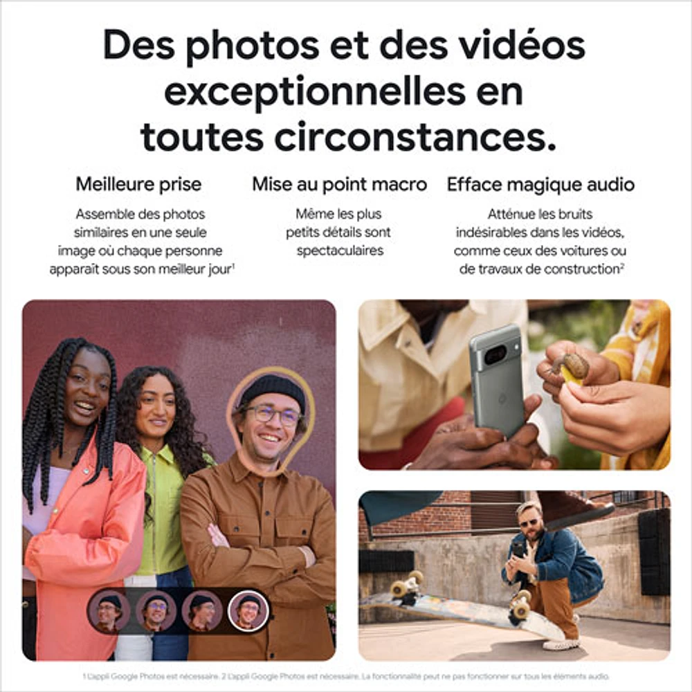 Pixel 8 de 128 Go de Google offert par Rogers - Noir volcanique - Financement mensuel