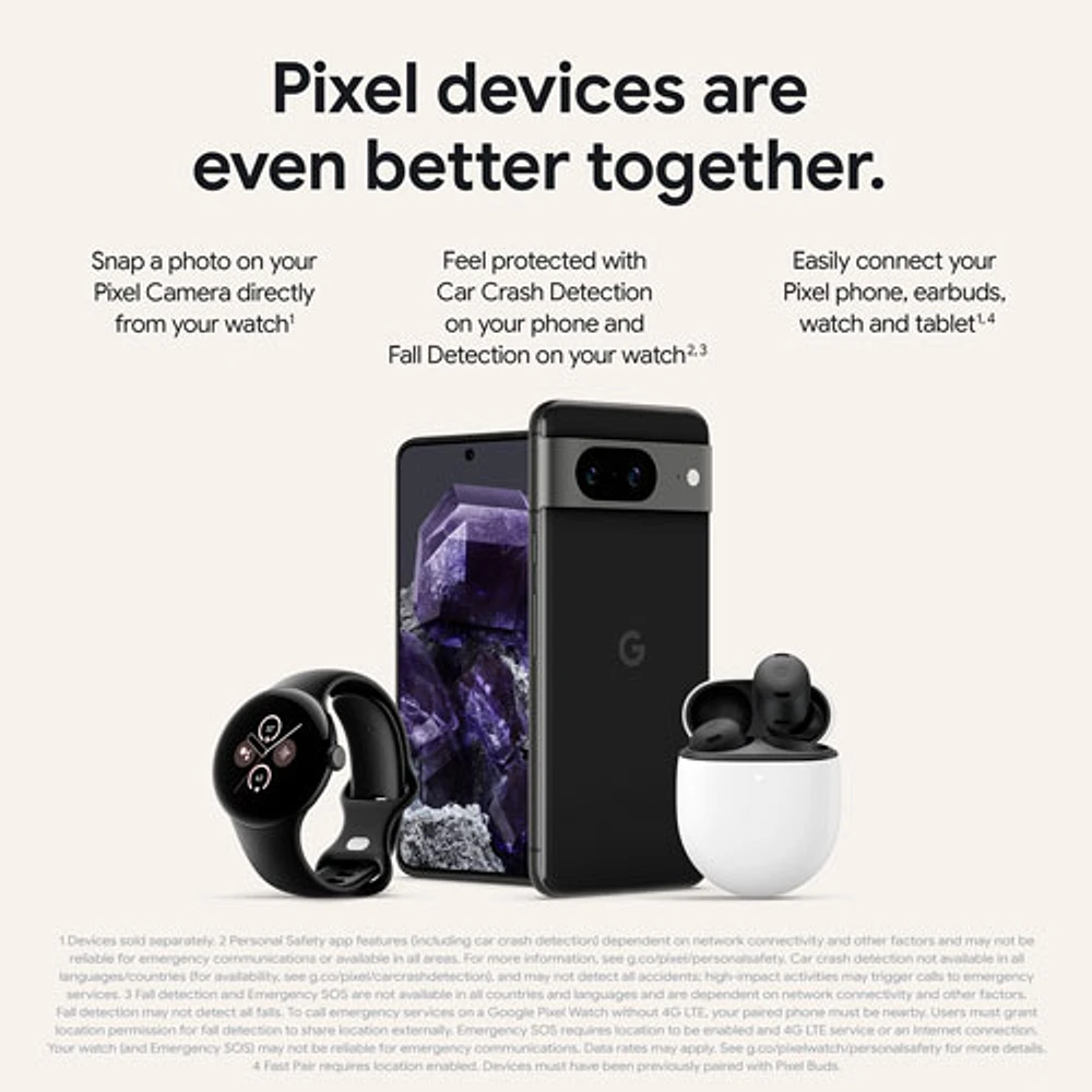 Pixel 8 de 128 Go de Google offert par Rogers - Noir volcanique - Financement mensuel