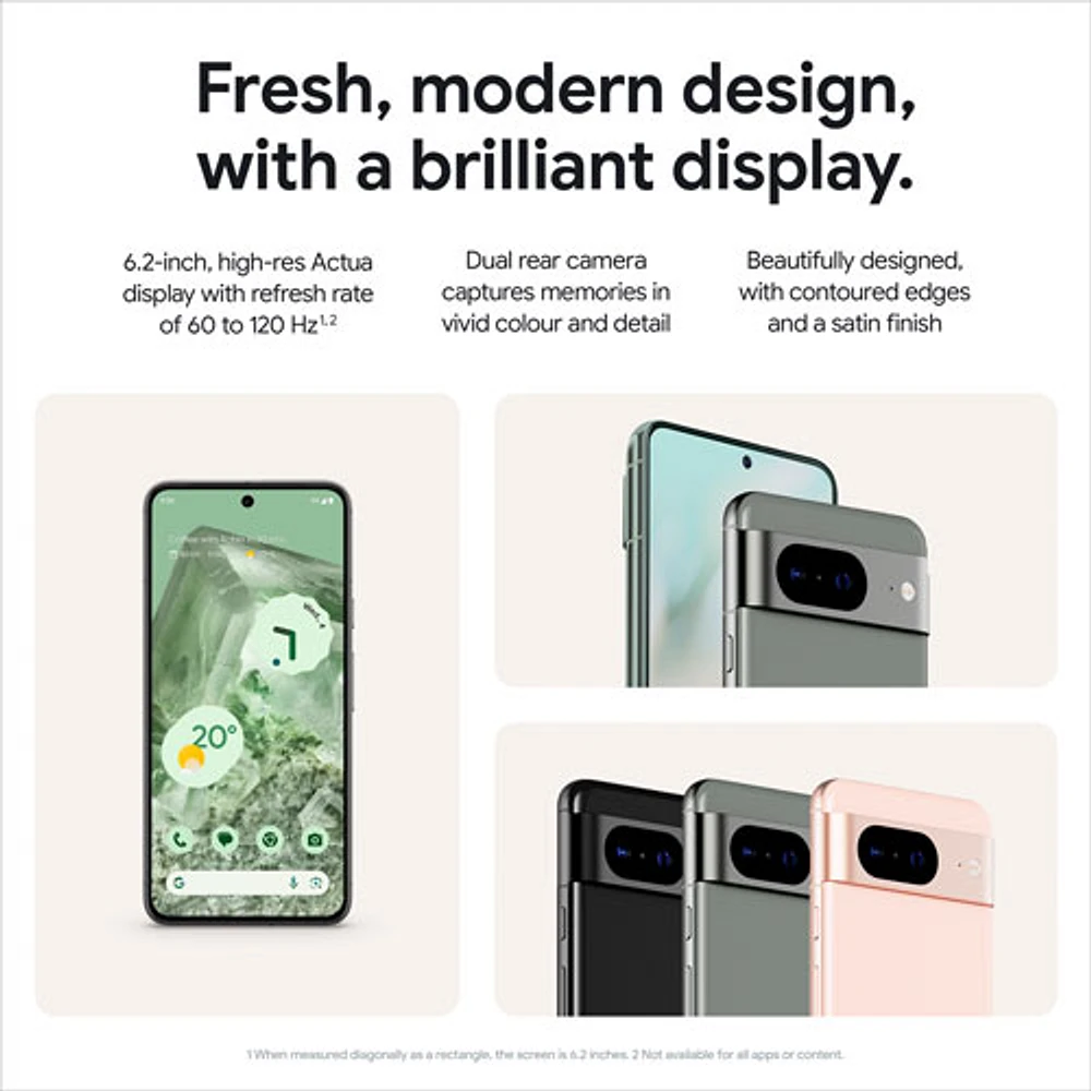 Pixel 8 de 128 Go de Google offert par Rogers - Noir volcanique - Financement mensuel