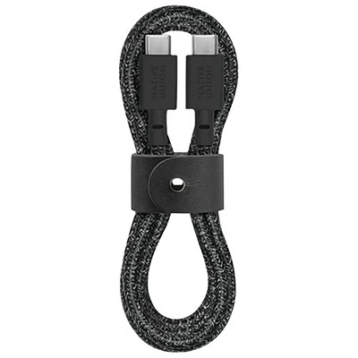 Câble USB-C à USB-C de 1,2 m (3,9 pi) de Native Union (BELT-C-CS-BLK-2-NP) - Noir cosmos