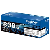 Brother Black Toner (TN830XL2PK) - 2 Pack