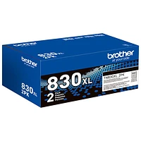 Brother Black Toner (TN830XL2PK) - 2 Pack
