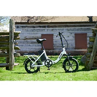 Vélo de ville électrique repliable OTTO de Gotrax (moteur de 350 W/autonomie de 40 km/vitesse maximale de 25 km/h) - Blanc