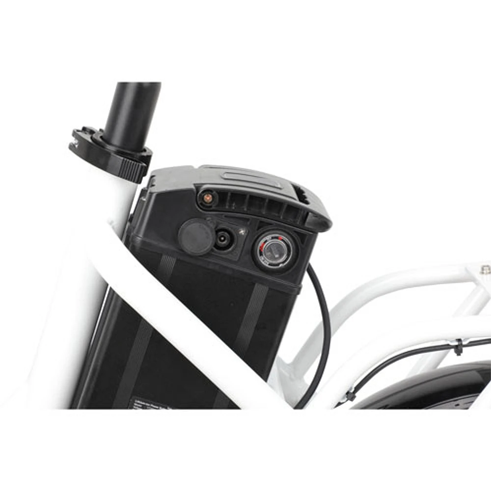 Vélo de ville électrique repliable OTTO de Gotrax (moteur de 350 W/autonomie de 40 km/vitesse maximale de 25 km/h) - Blanc