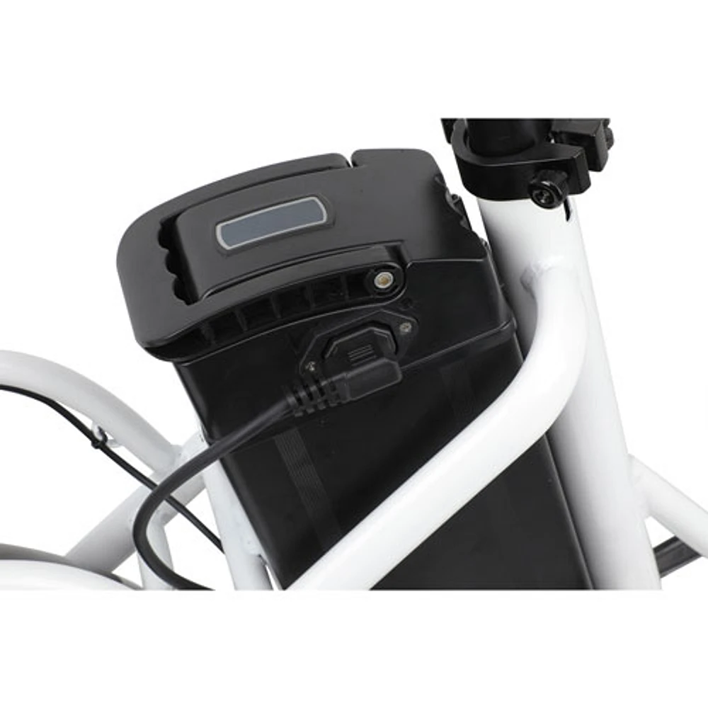 Vélo de ville électrique repliable OTTO de Gotrax (moteur de 350 W/autonomie de 40 km/vitesse maximale de 25 km/h) - Blanc