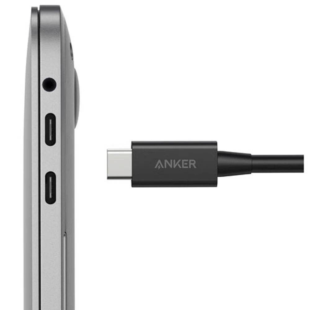 Câble Thunderbolt 4.0 USB-C à USB-C de 0,7 m (2,3 pi) d'Anker (A8859H11-5) - Gris