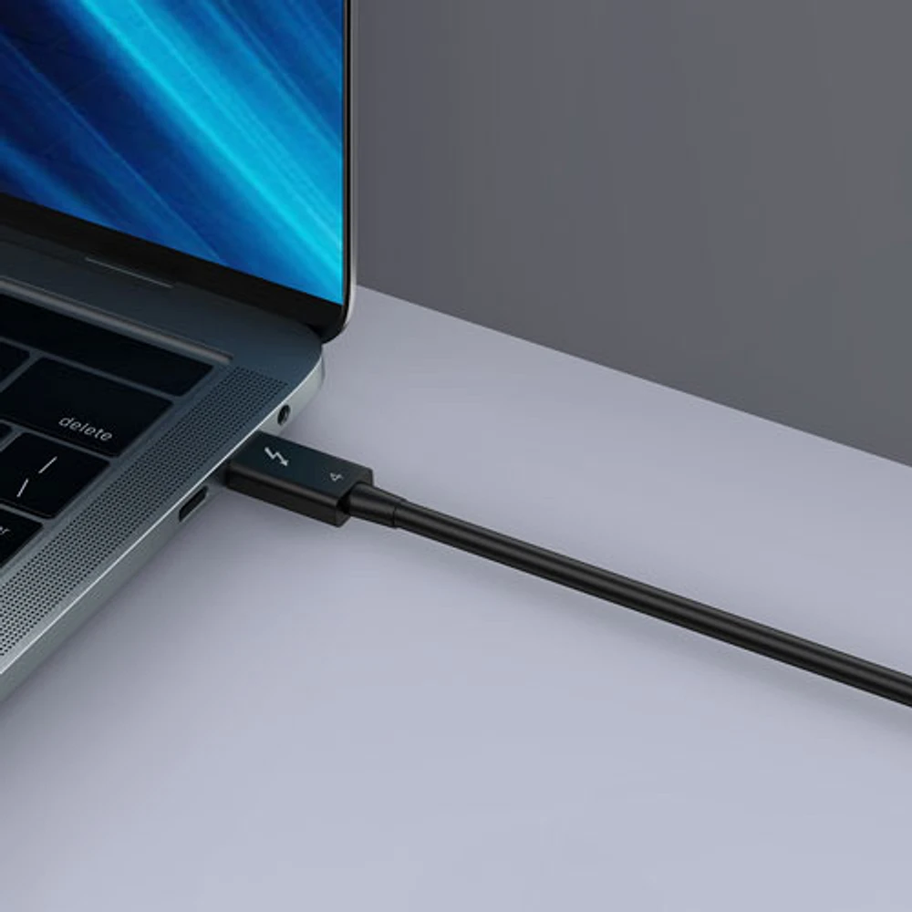 Câble Thunderbolt 4.0 USB-C à USB-C de 0,7 m (2,3 pi) d'Anker (A8859H11-5) - Gris