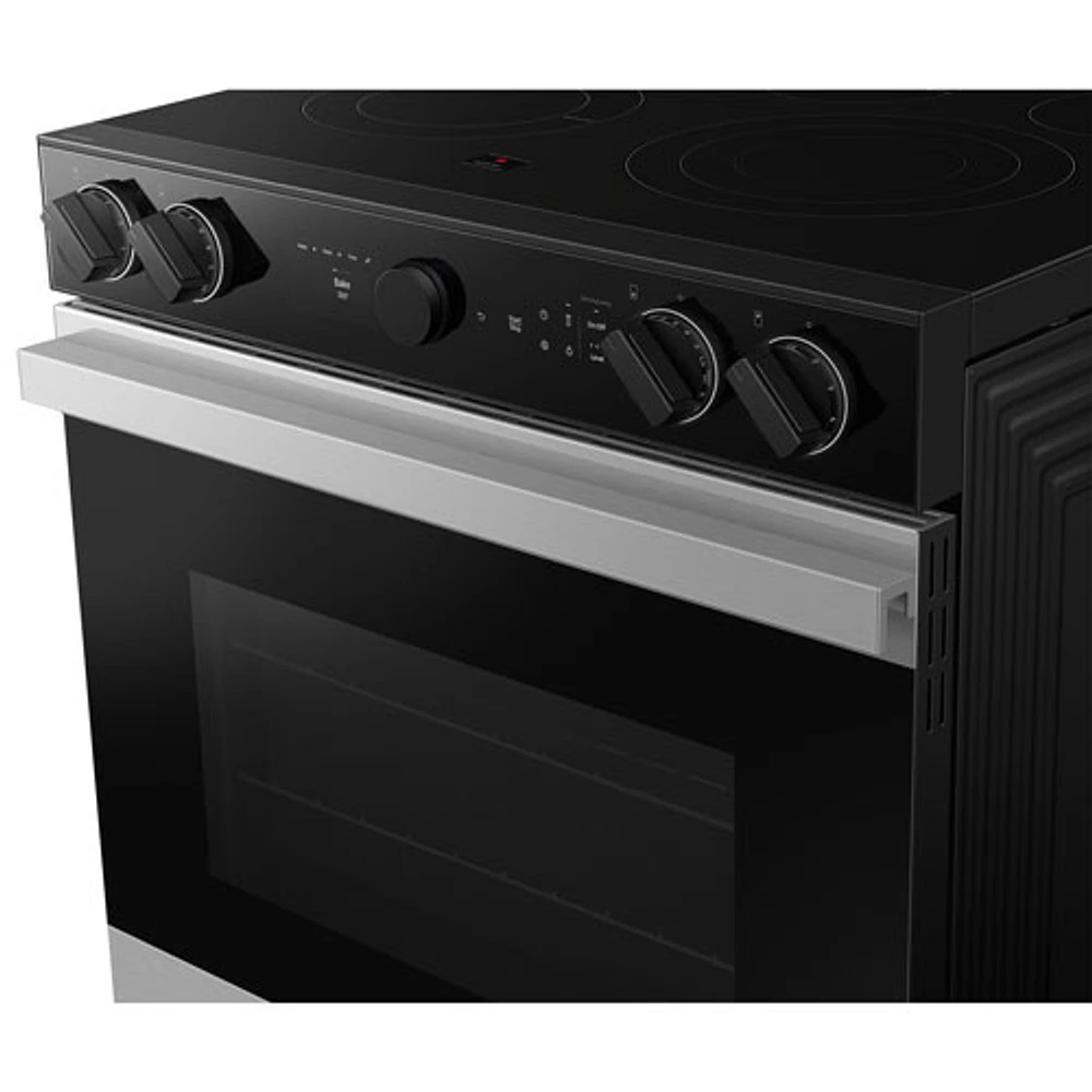 Samsung 30" 6.3 Cu. Ft. True Convection 5-Element Slide-In Electric Range (NSE6DG8700SRAC) - Stainless Steel
