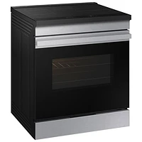 Samsung BESPOKE 30" 6.3 Cu. Ft. Fan Convection Induction Slide-In Electric Range (NSI6DG9300SRAC) - Stainless Steel