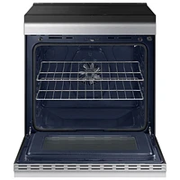 Samsung BESPOKE 30" 6.3 Cu. Ft. Fan Convection Induction Slide-In Electric Range (NSI6DG9300SRAC) - Stainless Steel