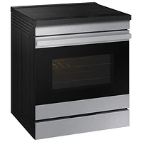 Samsung BESPOKE 30" 6.3 Cu. Ft. True Convection Induction Slide-In Electric Range (NSI6DG9500SRAC) - Stainless Steel