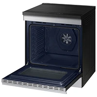 Samsung BESPOKE 30" 6.3 Cu. Ft. True Convection Induction Slide-In Electric Range (NSI6DG9500SRAC) - Stainless Steel