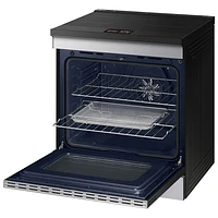 Samsung 30" 6.3 Cu. Ft. True Convection Slide-In Induction Range (NSI6DG9900SRAC) - Stainless Steel