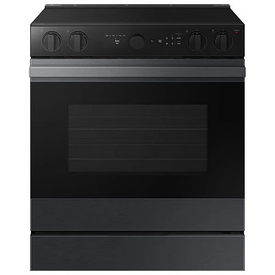 Cuisinière électrique encastrable 5 éléments convection 6,3 pi³ 30 po BESPOKE de Samsung (NSE6DG8500MTAC) - Mat