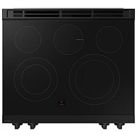 Samsung 30" 6.3 Cu. Ft. Fan Convection 5-Element Slide-In Electric Range (NSE6DG8300SRAC) - Stainless Steel