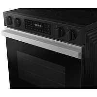 Samsung 30" 6.3 Cu. Ft. Fan Convection 5-Element Slide-In Electric Range (NSE6DG8300SRAC) - Stainless Steel