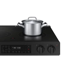 Samsung 30" 6.3 Cu. Ft. Fan Convection 5-Element Slide-In Electric Range (NSE6DG8300SRAC) - Stainless Steel