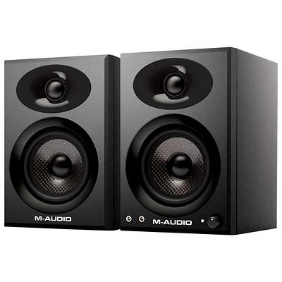 Haut-parleur multimédia de contrôle et de référence de 3,5 po BX3 Graphite de M-Audio - Paire - Noir/Gris