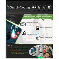 SimplyCoding Learn to Code Roblox Worlds in LUA - Ages 11+ - Digital Download