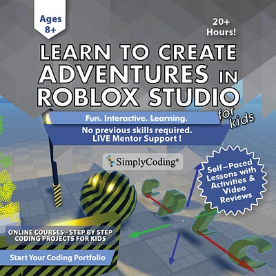 Learn to Create Adventures in Roblox Studio de SimplyCoding - 8 ans et plus - Téléchargement numérique