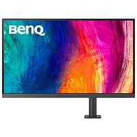 Moniteur ACL IPS Ultra HD 4K 60 Hz de 31,5 po DesignVue de BenQ avec temps de réponse de 5 ms gris à gris (PD3205UA) - Gris métallique
