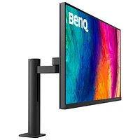 Moniteur ACL IPS Ultra HD 4K 60 Hz de 31,5 po DesignVue de BenQ avec temps de réponse de 5 ms gris à gris (PD3205UA) - Gris métallique