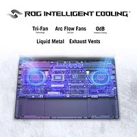 Portable de jeu ROG Zephyrus G14 À Écran DELO Nebula de 14 po d'ASUS - Gris éclipse (Ryzen 7 8845HS d'AMD/SSD 512 Go/RAM 16 Go/GeForce RTX 4050)