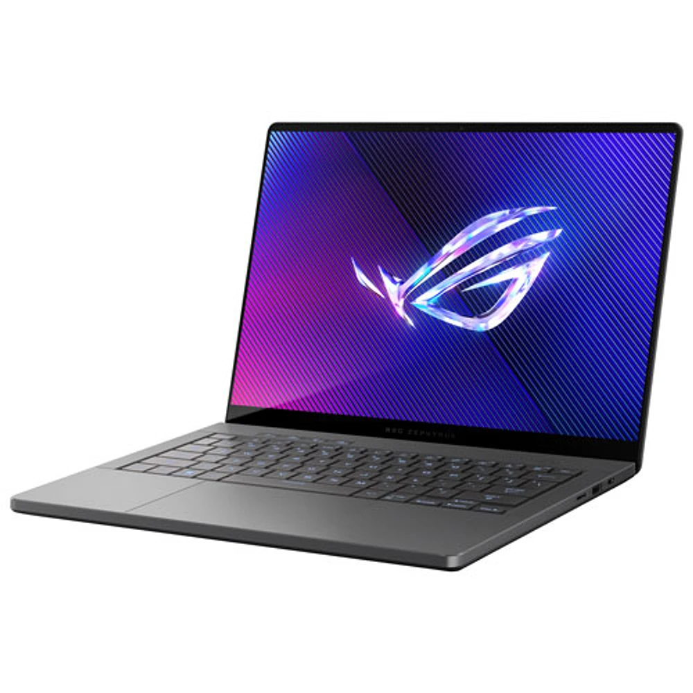Portable de jeu ROG Zephyrus G14 À Écran DELO Nebula de 14 po d'ASUS - Gris éclipse (Ryzen 7 8845HS d'AMD/SSD 512 Go/RAM 16 Go/GeForce RTX 4050)
