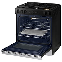 Samsung BESPOKE 30" 6 Cu. Ft. True Convection 5-Burner Slide-In Gas Range (NSG6DG8500SRAA) - Stainless Steel