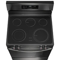 Frigidaire 30" 5.3 Cu. Ft. Fan Convection 5-Element Electric Air Fry Range (FCRE308CAD) - Black Stainless