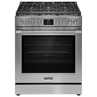 Frigidaire Pro 30" 6.0 Cu. Ft. True Convection 6-Burner Gas Air Fry Range (PCFG3080AF) - Stainless