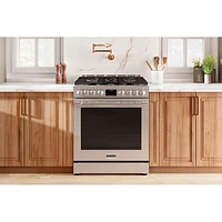 Frigidaire Pro 30" 6.0 Cu. Ft. True Convection 6-Burner Gas Air Fry Range (PCFG3080AF) - Stainless