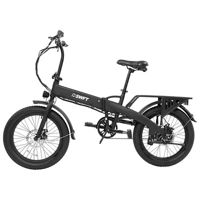 SWFT F.X 500W Foldable Electric City Bike with up to 40km Battery Range - Black - Only at Best Buy
