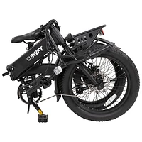 SWFT F.X 350W Foldable Electric City Bike with up to 40km Battery Range - Black - Only at Best Buy
