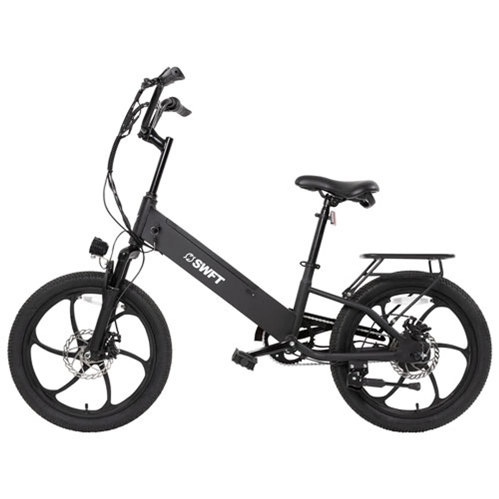 Swft R.X. Vélo de ville électrique compact (moteur 350 W/autonomie maximale 40 km/vitesse maximale 32 km/h) - Noir - Exclusivité de Best Buy