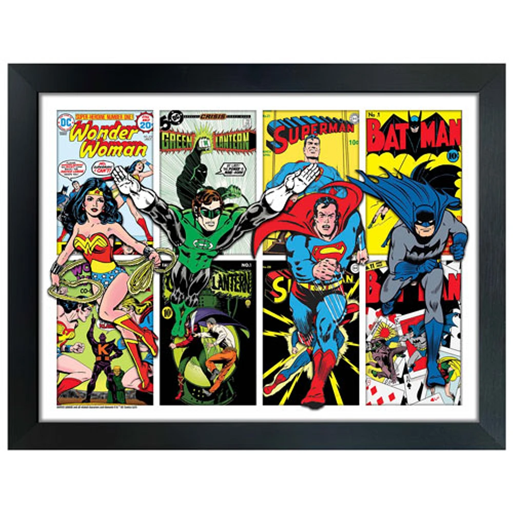 Frameworth Justice League Four Character Framed Collage (34x26")