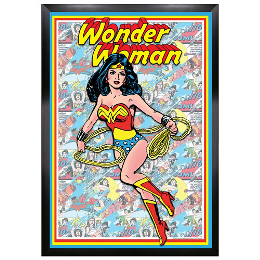 Frameworth Wonder Women Comic Framed Collage (26x34")