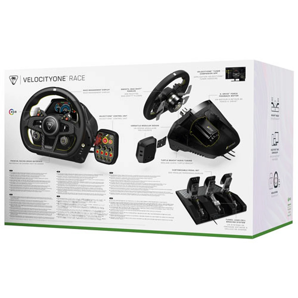 Système de volant et de pédales VelocityOne de Turtle Beach pour Xbox Series X|S/Xbox One/PC - Noir