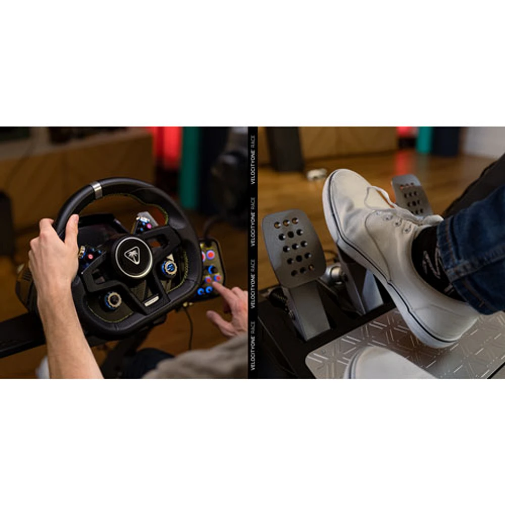 Système de volant et de pédales VelocityOne de Turtle Beach pour Xbox Series X|S/Xbox One/PC - Noir