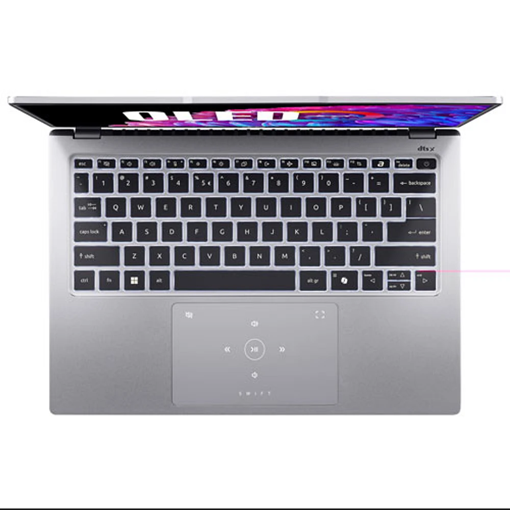 Portable 14 po Swift Go d'Acer - Argenté (Core Ultra 7 C U7155H d'Intel/SSD 1 To/RAM 16 Go/Windows 11)
