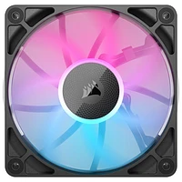Ventilateurs de boîtier PWM RVB RX120 de 120 mm de Corsair avec concentrateur de système iCUE LINK - Paquet de 3 - Noir - Exclusivité Best Buy