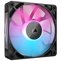 Ventilateurs de boîtier PWM RVB RX120 de 120 mm de Corsair avec concentrateur de système iCUE LINK - Paquet de 3 - Noir - Exclusivité Best Buy