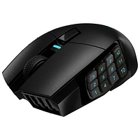 Corsair Scimitar Elite 26000 DPI Wireless Optical MMO Gaming Mouse - Black