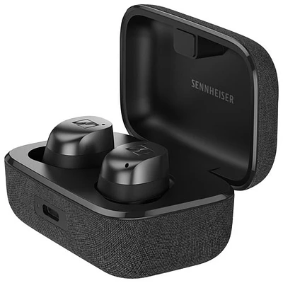 Écouteurs boutons 100 % sans fil à suppression du bruit Momentum 4 de Sennheiser - Graphite noir