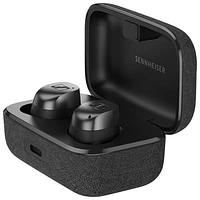 Écouteurs boutons 100 % sans fil à suppression du bruit Momentum 4 de Sennheiser - Graphite noir