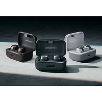 Écouteurs boutons 100 % sans fil à suppression du bruit Momentum 4 de Sennheiser - Graphite noir