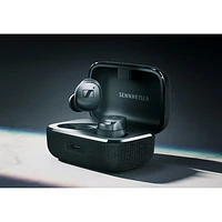 Écouteurs boutons 100 % sans fil à suppression du bruit Momentum 4 de Sennheiser - Graphite noir