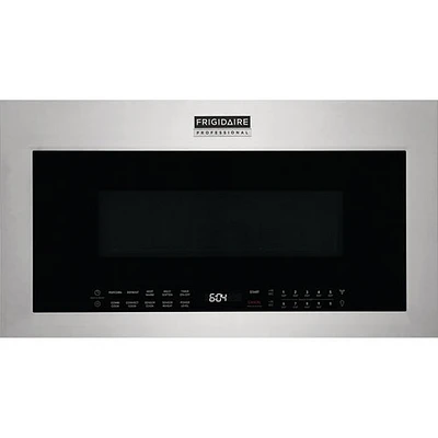 Boîte ouverte - Four à micro-ondes à convection à hotte intégrée 1,9 pi³ de Frigidaire - Inox - Parfait état